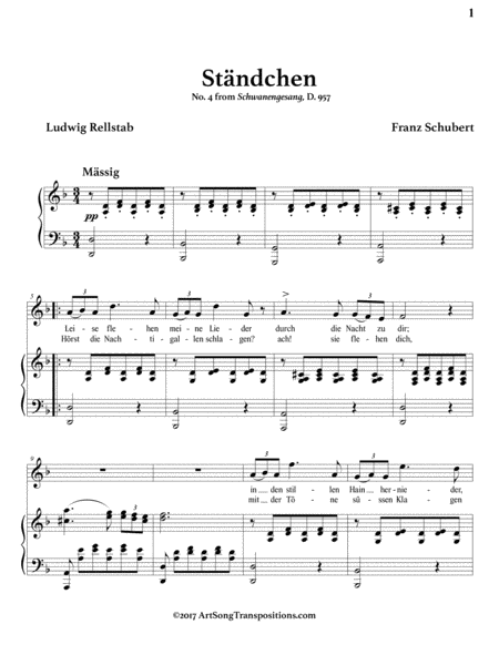 Stndchen D 957 In 3 High Keys D C Sharp C Minor Page 2