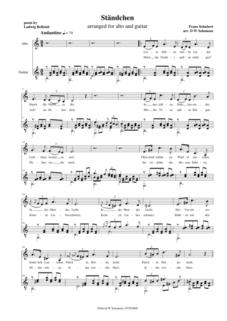 Stndchen Leise Flehen Meine Lieder Low Voice And Guitar Page 2