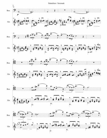 Stndchen Serenade After Theobald Bhm For Bassoon And Guitar Page 2