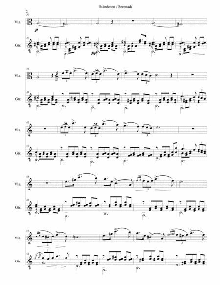 Stndchen Serenade After Theobald Bhm For Viola And Guitar Page 2