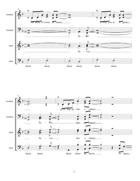 Stompin At The Savoy 8 Part Men Women A Cappella Page 2