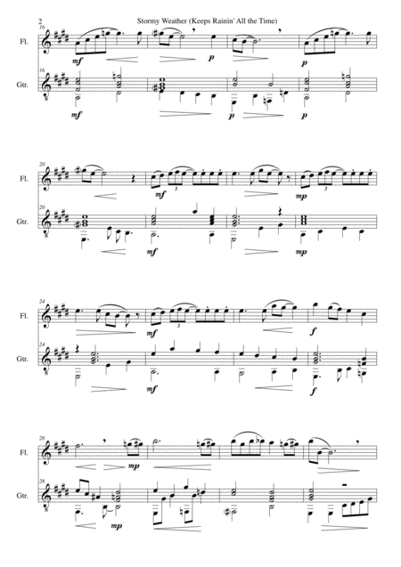 Stormy Weather For Flute And Guitar Page 2