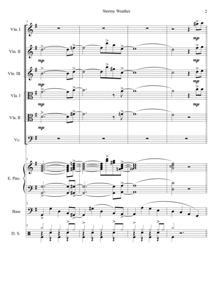 Stormy Weather String Sextet Orchestra Page 2