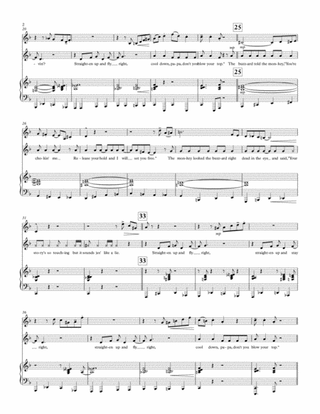 Straighten Up And Fly Right For Vocal Solo With Clarinet And Piano Accompaniment Nat King Cole Page 2