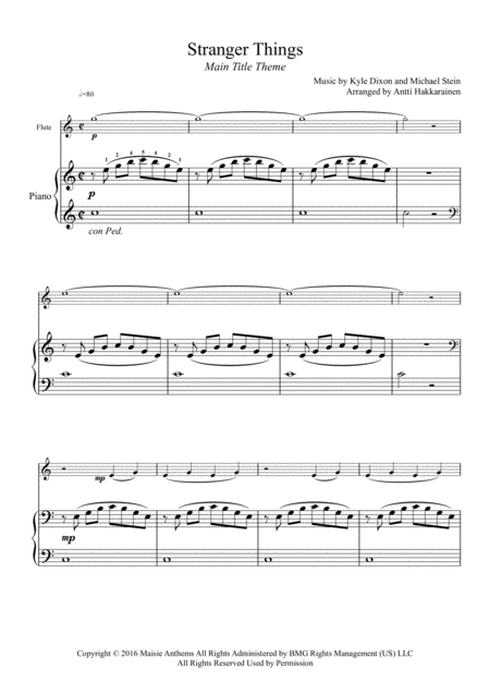 Stranger Things Main Title Theme Flute Piano Page 2