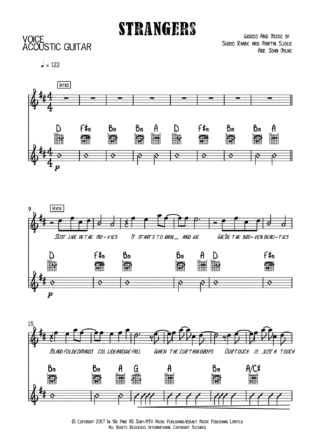 Strangers For Guitar And Vocal Page 2