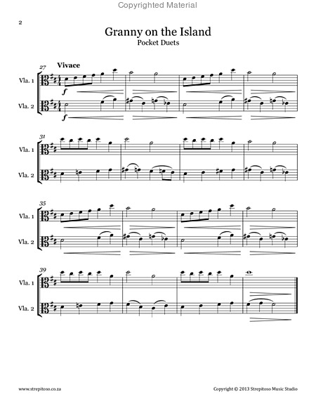 Strepitoso Violin Method Pocket Duets For 2 Violas Page 2