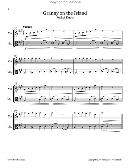 Strepitoso Violin Method Pocket Duets For Violin Viola Page 2