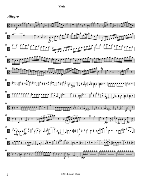 String Quartet In C Major Op 7 No 1 Viola Page 2