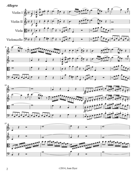 String Quartet In C Major Op 7 No 1 Page 2