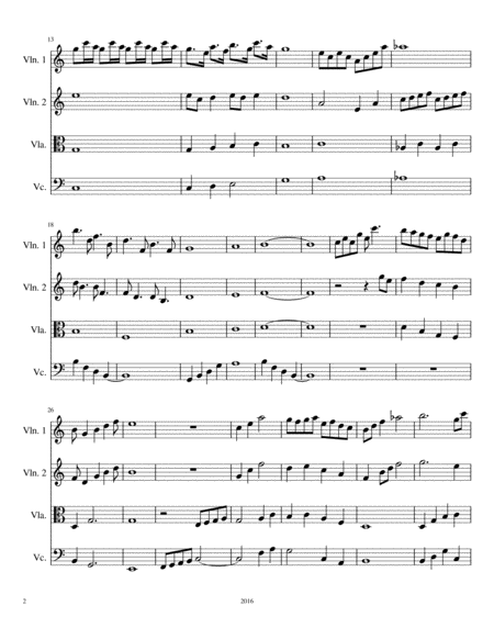 String Quartet In C Major Page 2