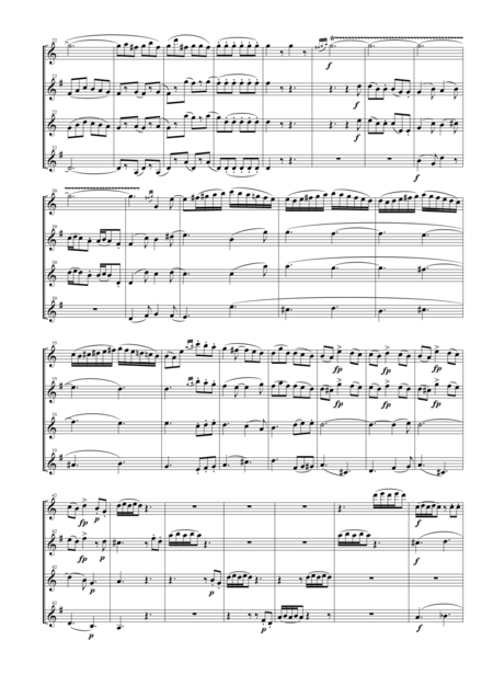 String Quartet Kv 458 The Hunt For Saxophone Quartet Satb Page 2