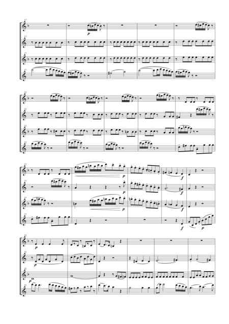 String Quartet Kv 590 For Saxophone Quartet Satb Page 2