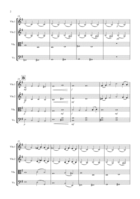 String Quartet No 1 Movement 2 Page 2