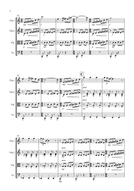 String Quartet No 1 Movement 3 Page 2