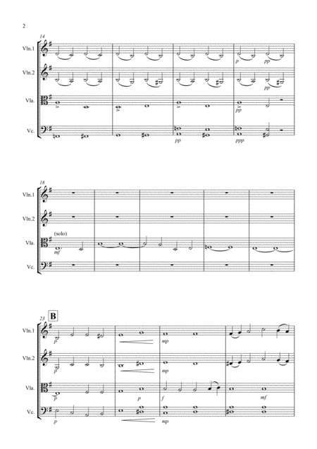 String Quartet No 1 The New Year Movement 2 Adagio Page 2