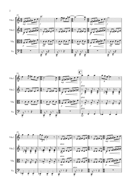 String Quartet No 1 The New Year Movement 3 Allegro Scherzando Page 2