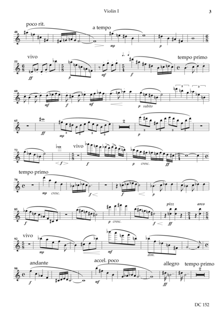 String Quartet No 2 Parts Page 2