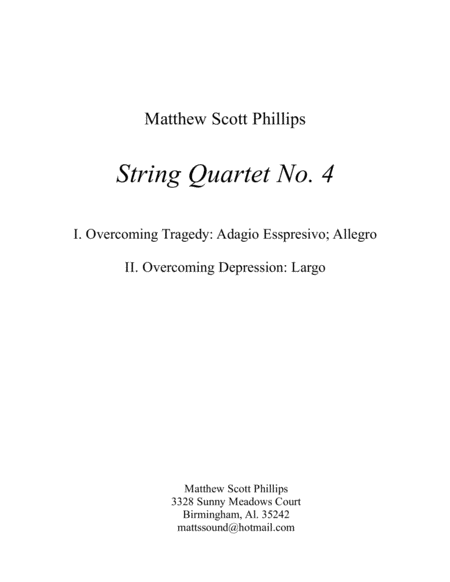 String Quartet No 4 Movement 1 Page 2