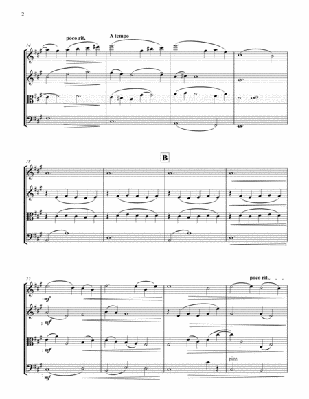 String Quartet No 9 In A Major Elation Page 2