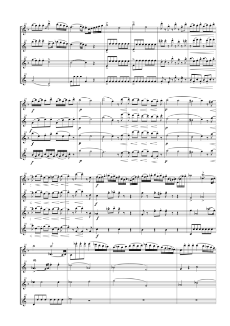 String Quartet Op 76 No 2 Fifths For Saxophone Quartet Satb Page 2