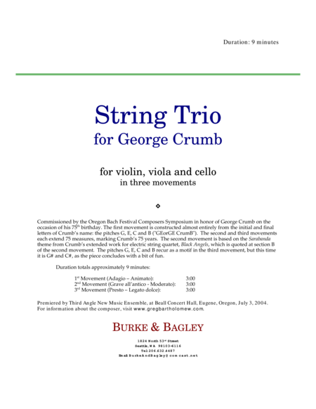 String Trio For George Crumb Page 2