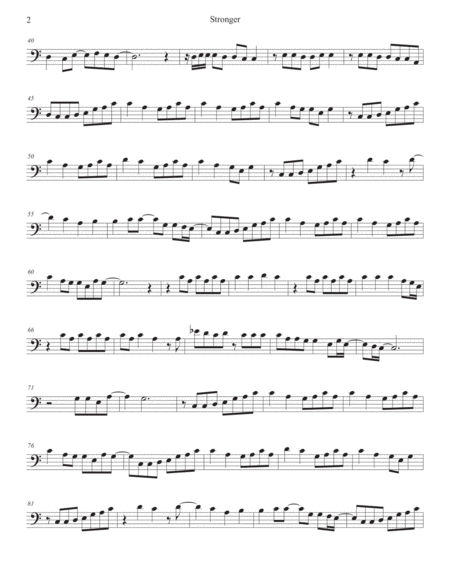 Stronger Easy Key Of C Bassoon Page 2