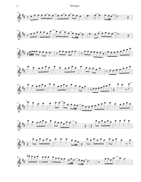 Stronger Original Key Tenor Sax Page 2