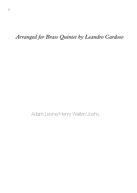 Sugar Maroon 5 Brass Quintet Page 2