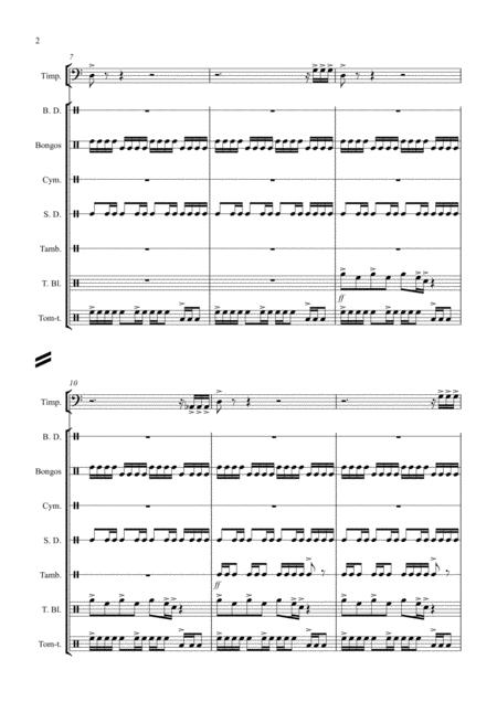 Suite For Percussion Ensemble 1st Movement Page 2