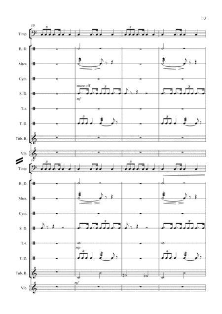 Suite For Percussion Ensemble 2nd Movement Page 2