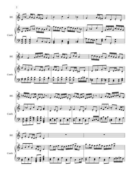 Suite For Recorder And Harpsichord In C Major Page 2