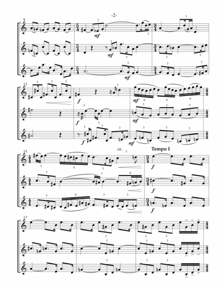Suite For Three Trumpets In Bb Page 2