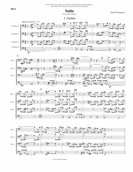 Suite For Trombone Quartet Page 2