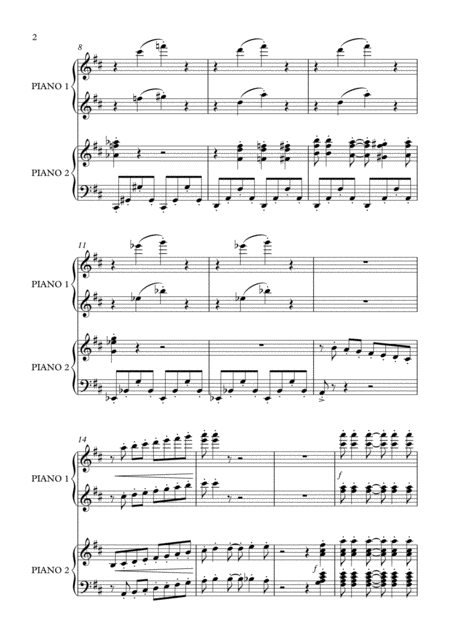 Suite For Two Pianos Op 20 2nd Movement Acrobats Page 2