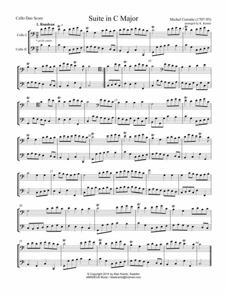 Suite In C Major For Cello Duo Page 2