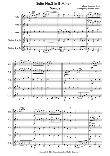 Suite No 2 In B Minor Menuet Page 2