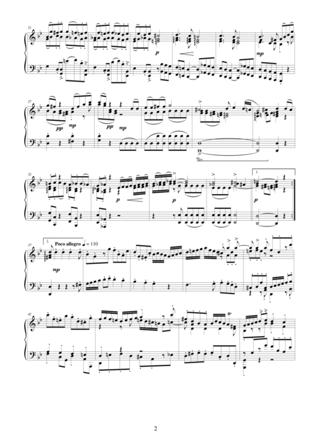 Suite Ouverture No 5 Bwv 1070 For Piano 1 Larghetto Poco Allegro Page 2