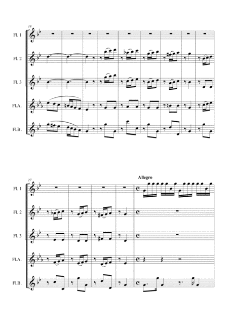 Summer Four Seasons For Flute Quintet Flute Choir Page 2