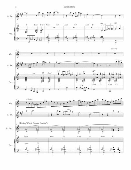 Summertime Alto Saxophone And Piano Page 2