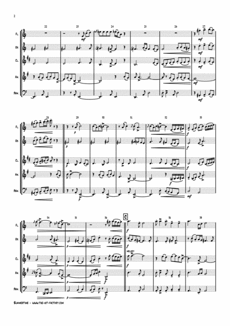 Summertime Gershwin Ballad Wind Quintet Page 2