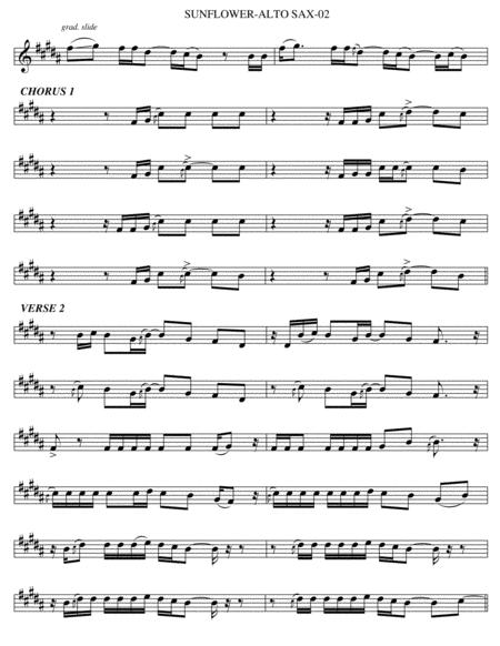 Sunflower Alto Sax Page 2