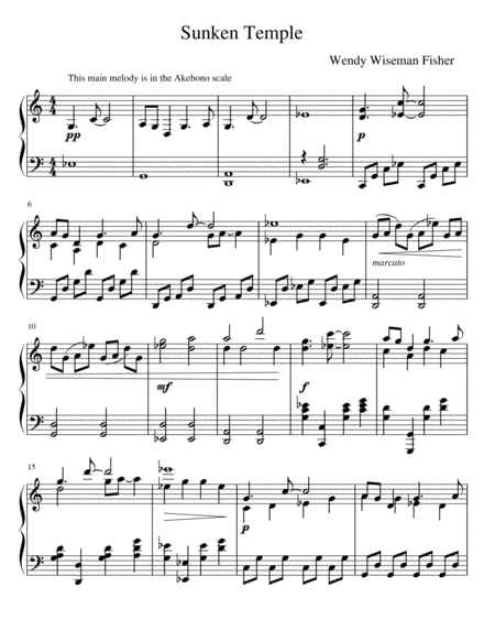 Sunken Temple Intermediate Piano Solo Page 2