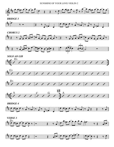 Sunshine Of Your Love Violin Page 2