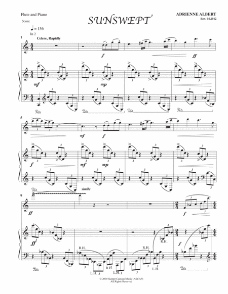 Sunswept For Flute And Piano Page 2