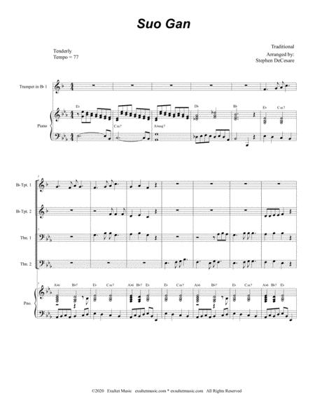 Suo Gan For Brass Quartet And Piano Alternate Version Page 2