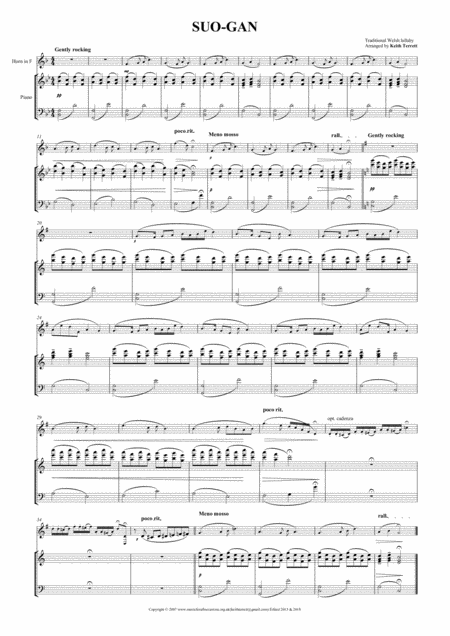 Suo Gan For French Horn Piano Page 2