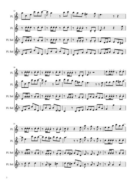 Surquillo For Flute Quartet Page 2