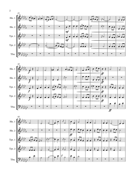 Svatba The Wedding Procession Brass Ensemble Page 2