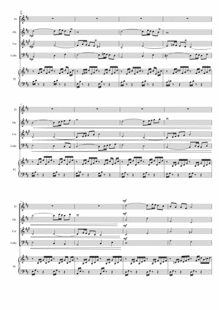 Swan Lake Theme Tchaikovsky Arr For Sax Quartet Page 2